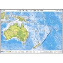 Australia si Oceania. Harta fizica