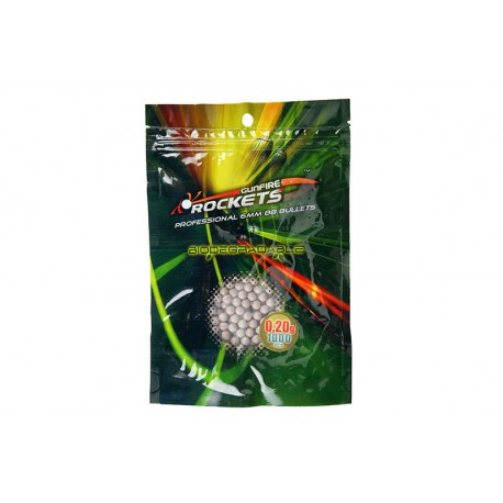 Bile Airsoft Rockets Professional BIO 0,20g BBs - 1000 buc