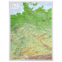Georelief Harta in relief 3D a Germaniei, mica (in germana)