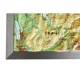 Georelief Harta magnetica Schweiz groß, 3D Reliefkarte mit Alu-Rahmen