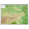 Georelief Harta mica in relief a Austriei, 3D, cu rama de plastic DEZACTIVAT