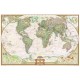 Harta lumii National Geographic Planiglob design antic, mare laminată