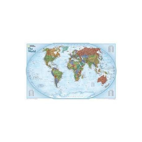 Harta lumii Planiglob decorativ special National Geographic