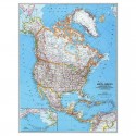 Harta politica America de Nord National Geographic