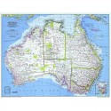 Harta politica a Australiei National Geographic