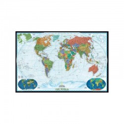 Harta lumii Planiglob decorativ, laminat National Geographic 