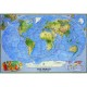  Harta fizică a lumii mare National Geographic
