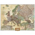 Harta politica a Europei laminata National Geographic