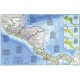 Harta regionala America Centrală National Geographic 