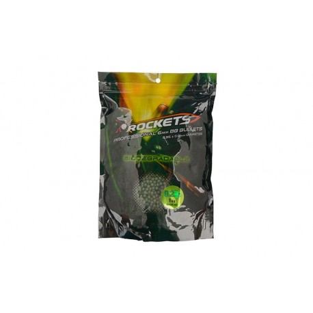  Bile Airsoft Rockets Professional BIO 0,20g BBs - 1kg verde inchis