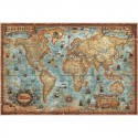 Harta lumii Modern World Antique Map RayWorld