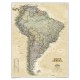  Hartă America de Sud design antic National Geographic 