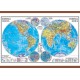 Planiglobul. Harta Emisferelor 1400x1000 mm