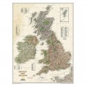 Harta Insulele Britanice si Irlanda design antic National Geographic