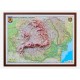 Romania si Rep. Moldova Harta fizica si administrativa 3D 1400x1000mm
