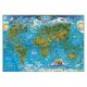 Harta lumii pentru copii (500x350 mm)