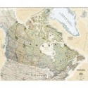 Harta stil antic Canada laminata National Geographic
