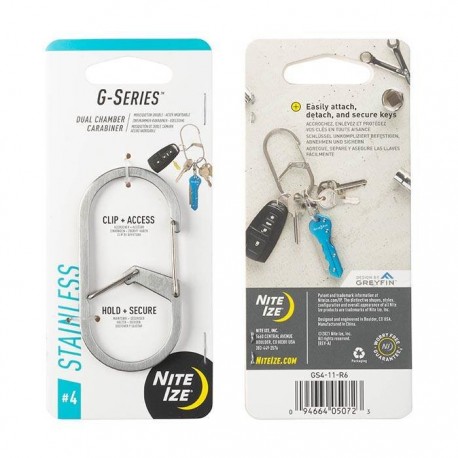 Carabiner Nite Ize G-Series 4 Dual Chamber Steel