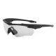 Set Ochelari Ballistic ESS Crossblade 2LS cadru negru lentile clear si smoke gray