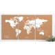 Harta lumii Miss Wood Puzzle Map M - White