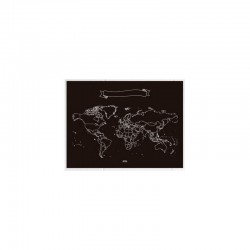 Harta lumii Miss Wood Chalkboard L