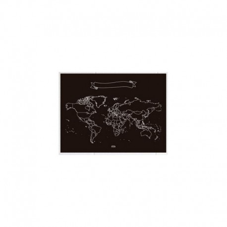 Harta lumii Miss Wood Chalkboard L