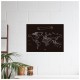 Harta lumii Miss Wood Chalkboard L