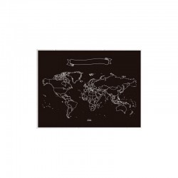 Harta lumii Miss Wood Chalkboard XL