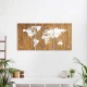Harta lumii Miss Wood Woody Map Wooden 120x60