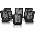Termo-higrometru BRESSER Temeo, 6 buc, negru