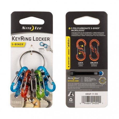 Nite Ize S-Biner KeyRing Locker Stainless