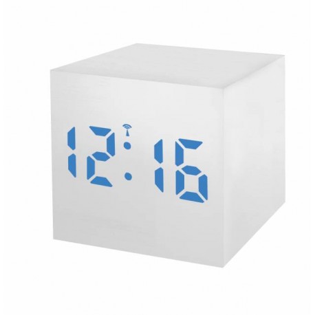 Ceas cu alarma BRESSER MyTime WAC RC negru/alb