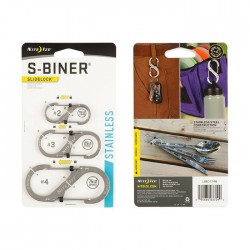 Set Nite Ize S-Biner SlideLock 2, 3, 4 Stainless