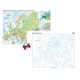 Europa. Harta fizico-geografică şi a principalelor resurse naturale de subsol – Duo 160x120 cm