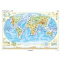Harta fizica a lumii 160x120 cm