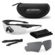 Set Ochelari Ballistic ESS Crossblade 2LS cadru negru lentile clear si smoke gray
