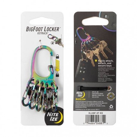 Breloc Nite Ize BigFoot Locker KeyRack Spectrum