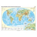 Harta principalelor resurse naturale de subsol ale lumii 140x100 cm