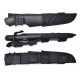 Set cutit Morakniv Bushcraft Orange cu teaca Tactical Black sistem Molle
