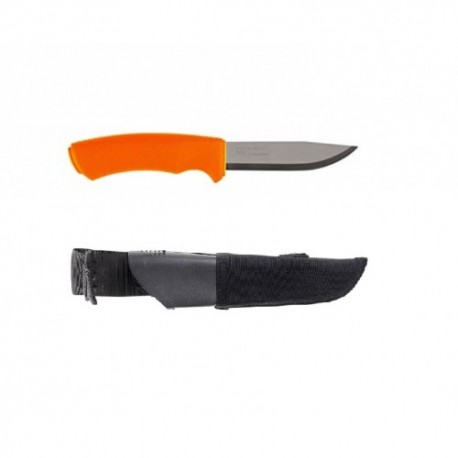 Set cutit Morakniv Bushcraft Orange cu teaca Tactical Black sistem Molle