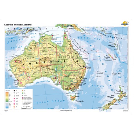 Australia şi Noua Zelanda 160x120 cm