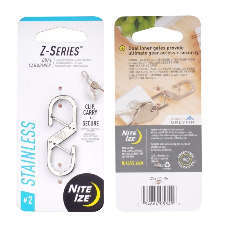 Carabina Nite Ize Z-Series 2 Double Snap Hook - Steel
