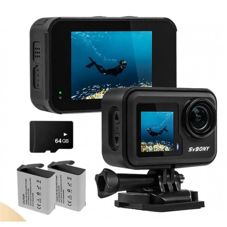 Camera de actiune Svbony ACT20 4K60fps Ultra HD Video 20MP, rezistenta la apa