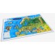 Harta Europei pentru copii (proiectie 3D), format A3, 450x330mm