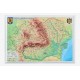 Romania si Republica Moldova. Harta fizica si administrativa (proiectie 3D), 450x330mm