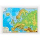 Europa. Harta fizica si politica (proiectie Mercator, 3D), format A3, 450x330mm