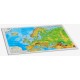 Europa. Harta fizica si politica (proiectie Mercator, 3D), format A3, 450x330mm