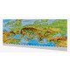 Europa. Harta fizica si politica (proiectie Mercator, 3D), format A3, 450x330mm
