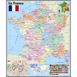 Harta murala "LA FRANCE"