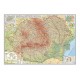 Romania si Republica Moldova. Harta, fizica, administrativa si a substantelor minerale utile /Harta de contur (verso),600x470mm